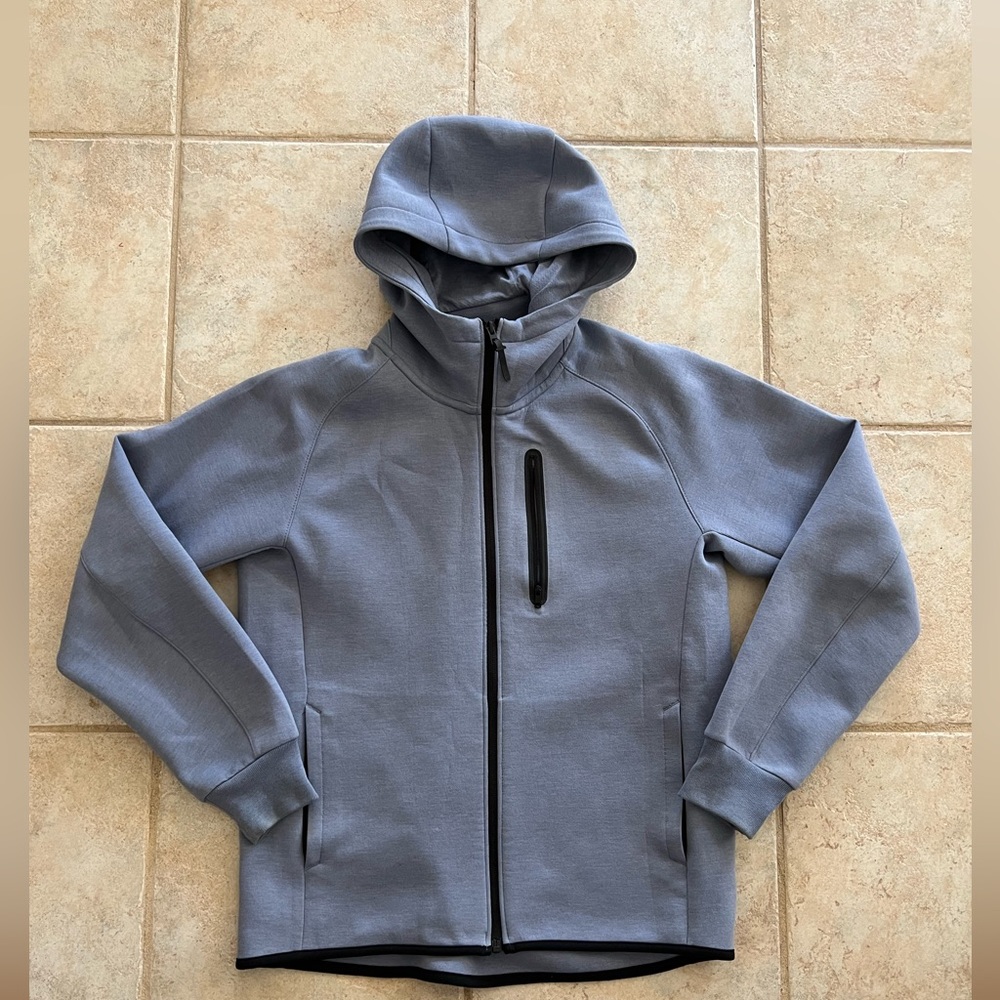 Uniqlo dry stretch sweat full zip hoodie